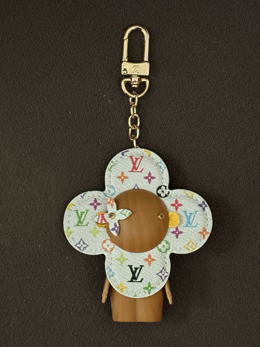 Vivienne Doll Bag Keychain White Multi
